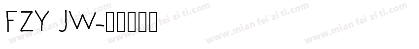 FZY JW字体转换